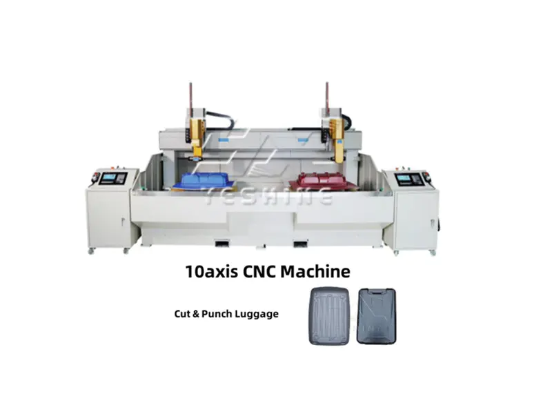 YESHINE Luggage CNC  Auto Cut ＆ Hole Punch Machine Robot Machine
